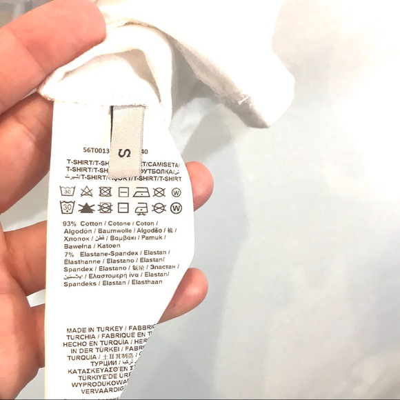 Trussardi Jeans Short Sleeve White Tee Bejeweled - Picture 5 of 7